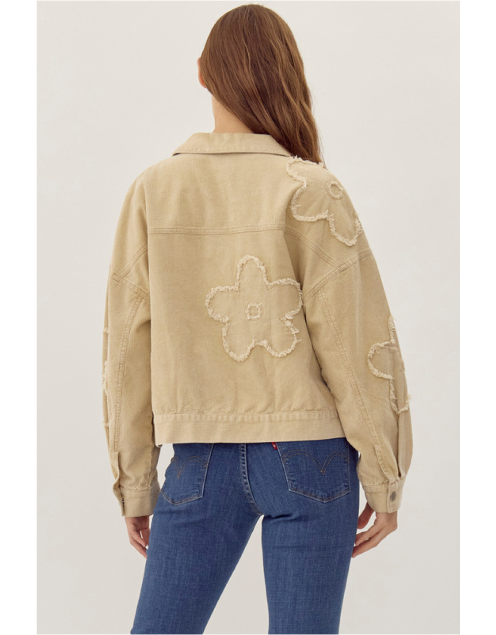 Funky Flower Corduroy Jacket