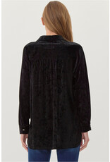 Katherine Velvet High/Low Hem Shirt