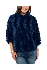Ivy Jane Ivy Jane Poof Sleeve Faux Fur Popover