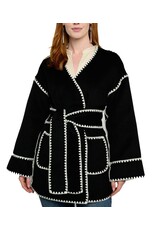 Ivy Jane Ivy Jane Whip Stitched Wrap Coat
