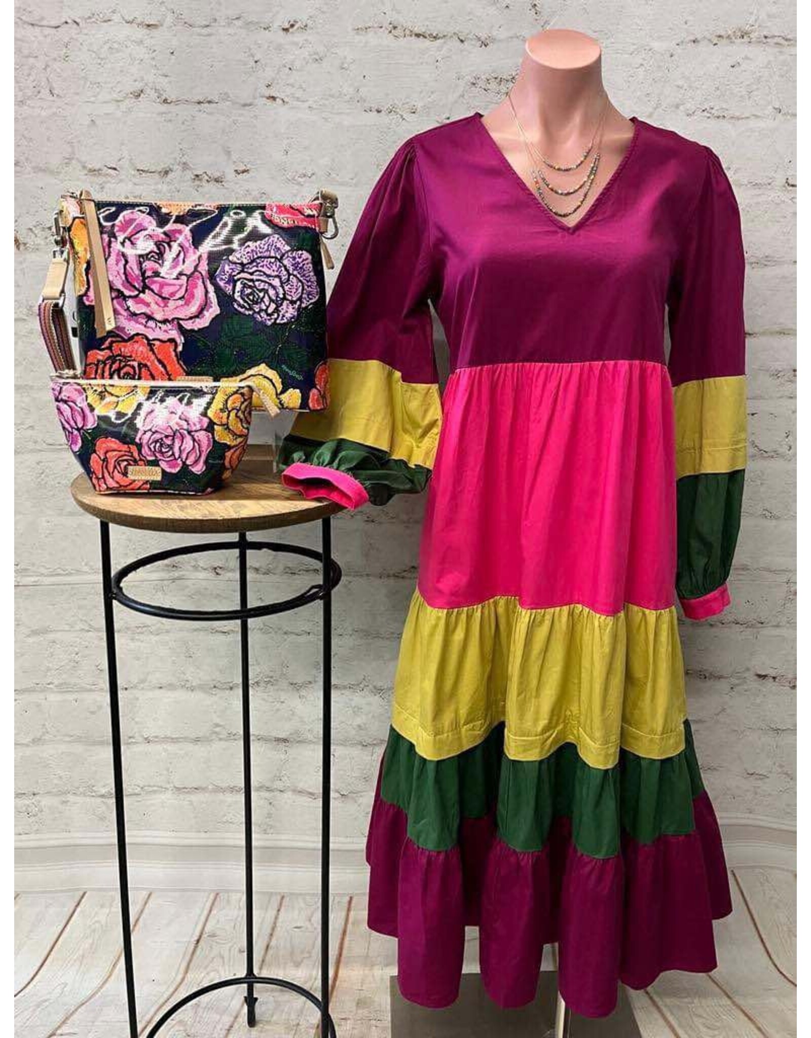 Gwyn Multi Tier Midi Dress