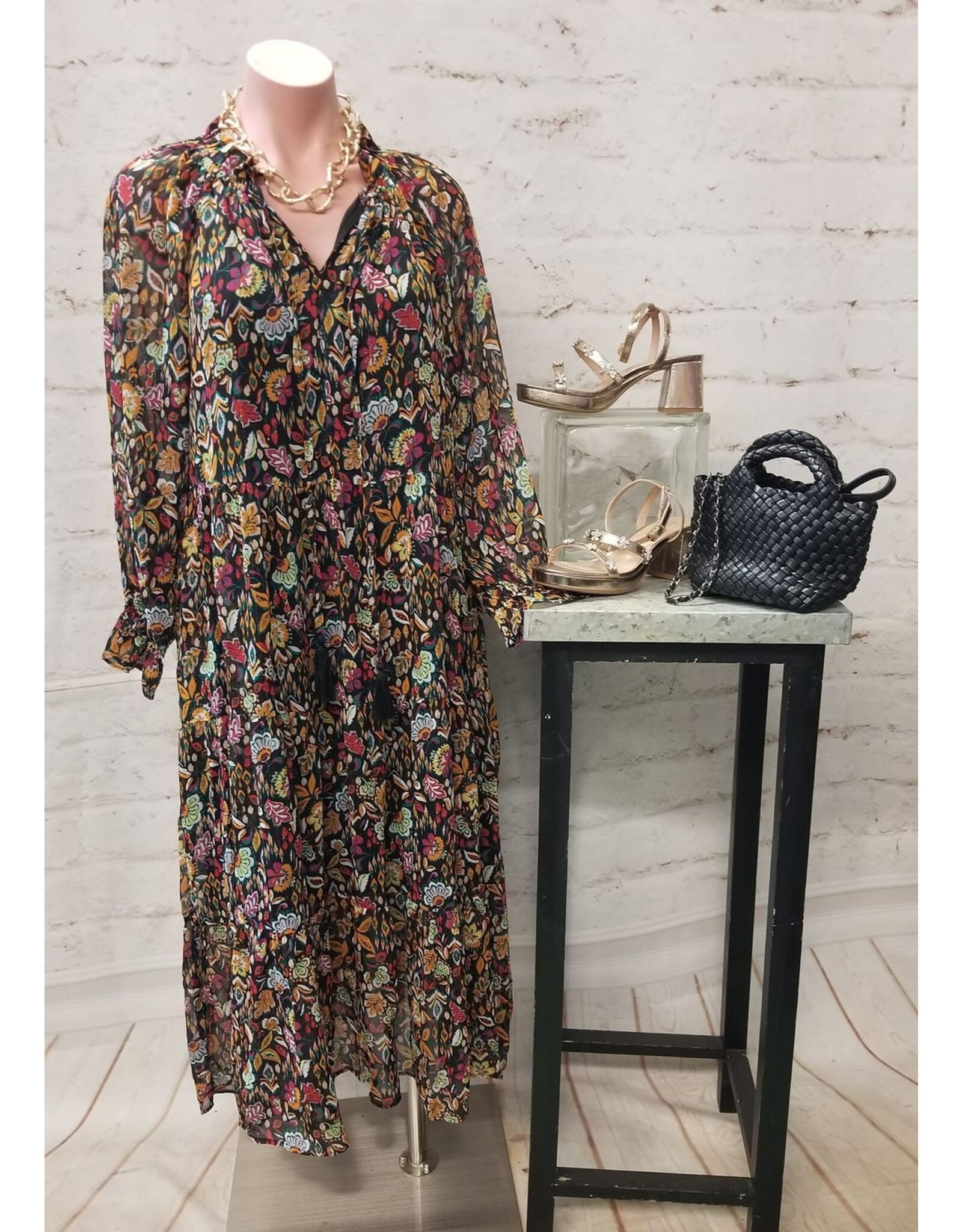 Greer Lurex Midi Dress