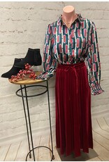 Tucker Geometric Print Top