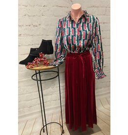 Tucker Geometric Print Top