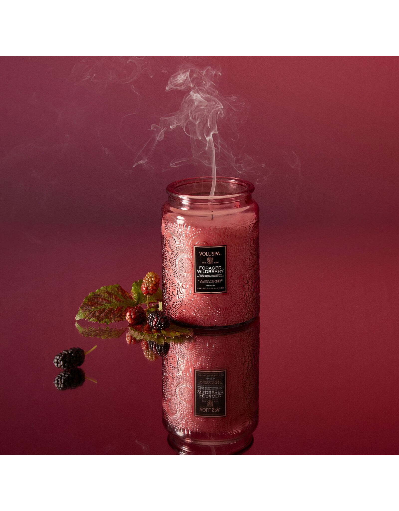 Voluspa Candle 18oz Large Jar Foraged Wildberry