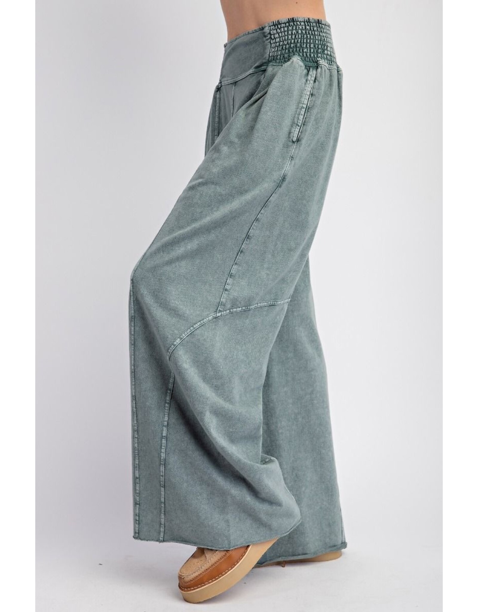 Juan Smocked Waist Terry Pants