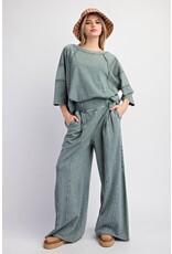 Juan Smocked Waist Terry Pants