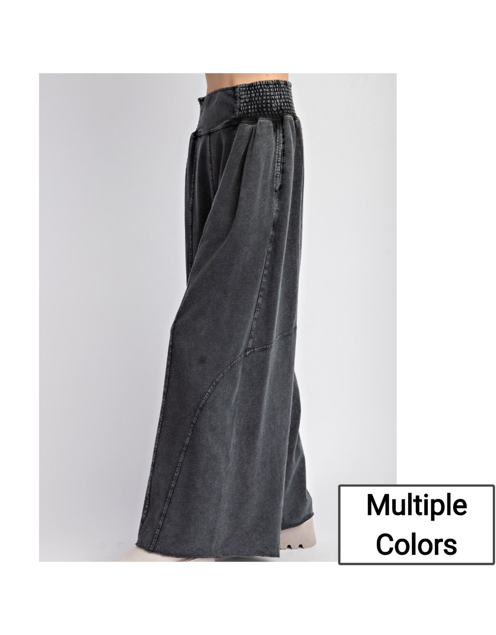 Juan Smocked Waist Terry Pants
