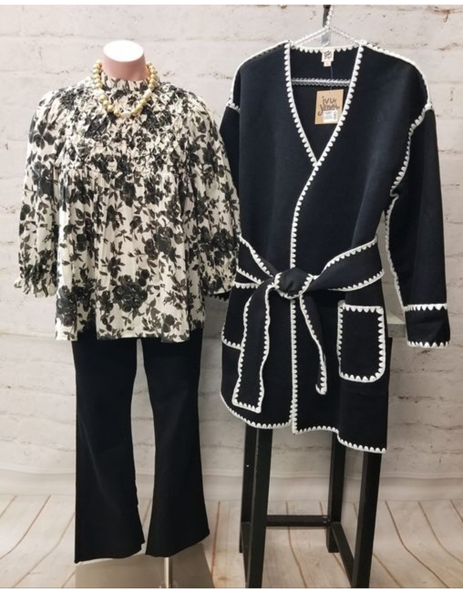 Ivy Jane Ivy Jane Whip Stitched Wrap Coat