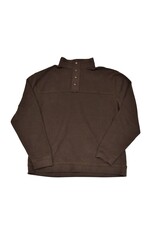 Mens Butter Soft Sueded Snap Mock Pullover