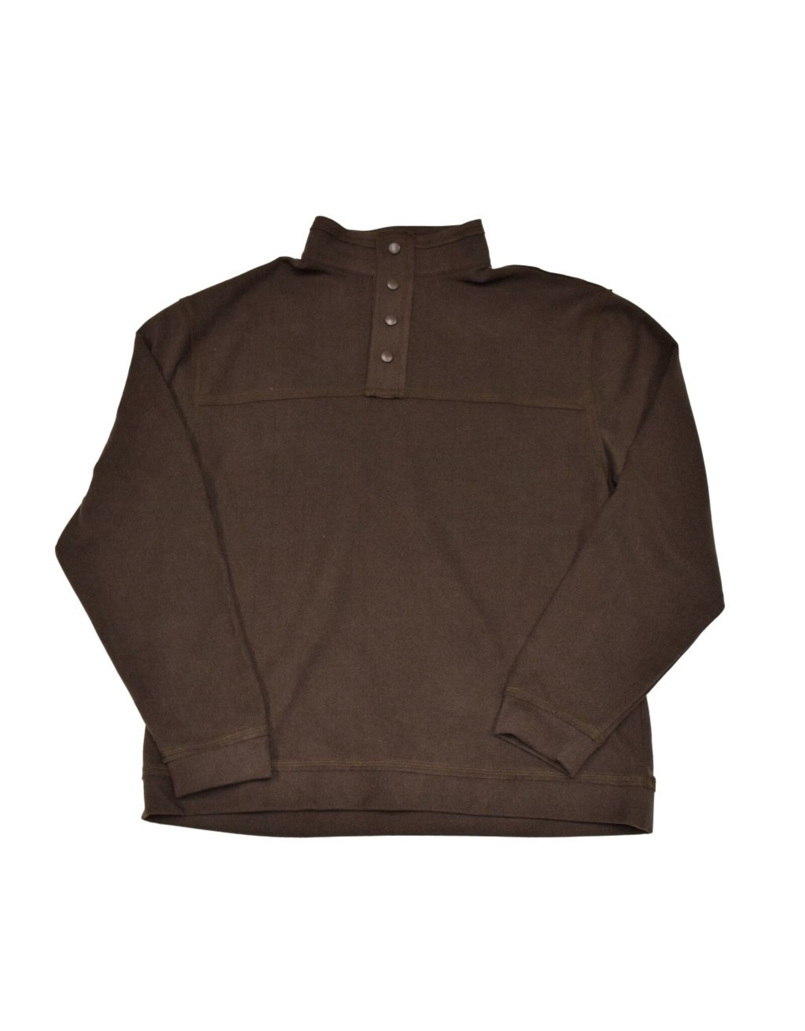 Mens Butter Soft Sueded Snap Mock Pullover