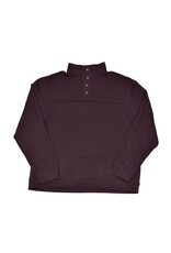 Mens Butter Soft Sueded Snap Mock Pullover