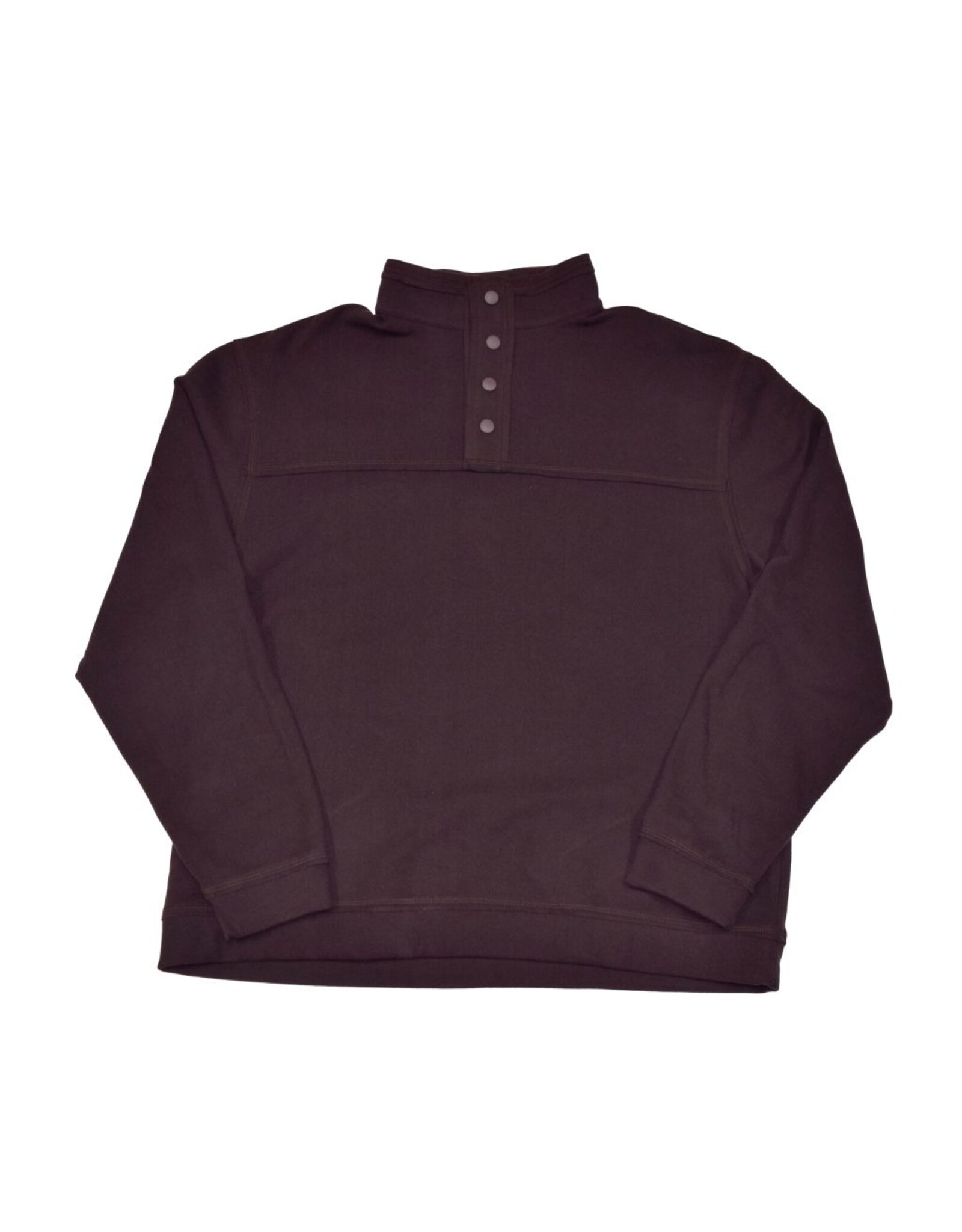 Mens Butter Soft Sueded Snap Mock Pullover