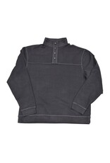 Mens Butter Soft Sueded Snap Mock Pullover