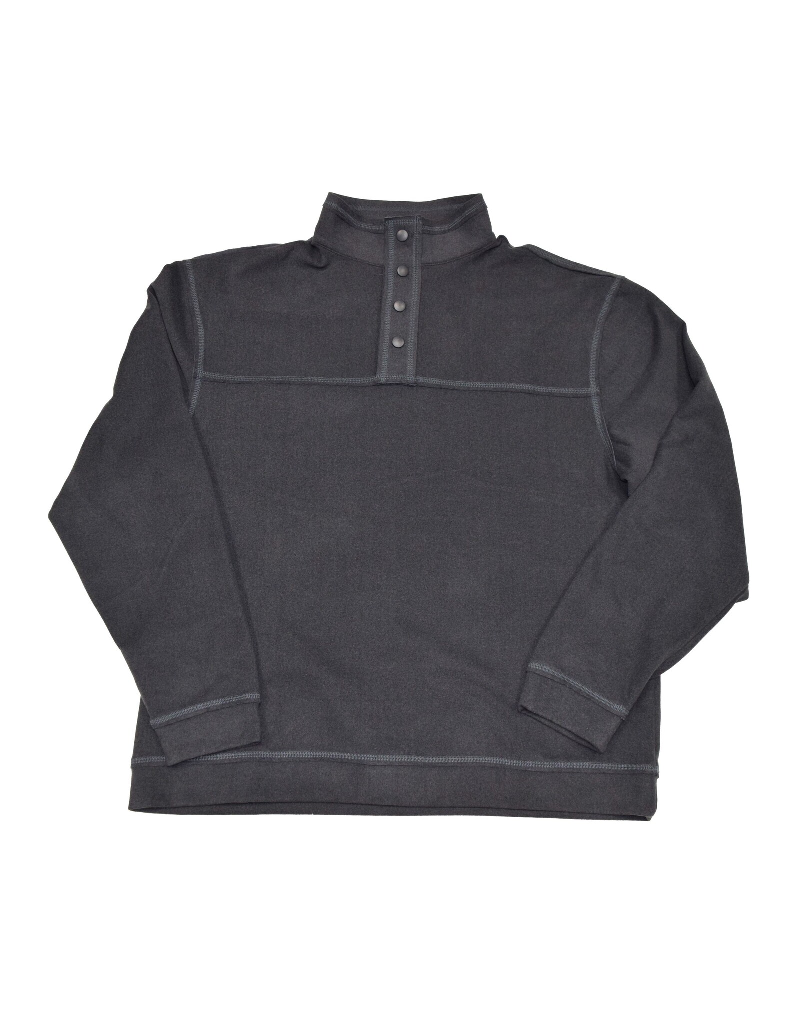 Mens Butter Soft Sueded Snap Mock Pullover