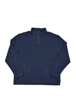 Mens Butter Soft Sueded Snap Mock Pullover