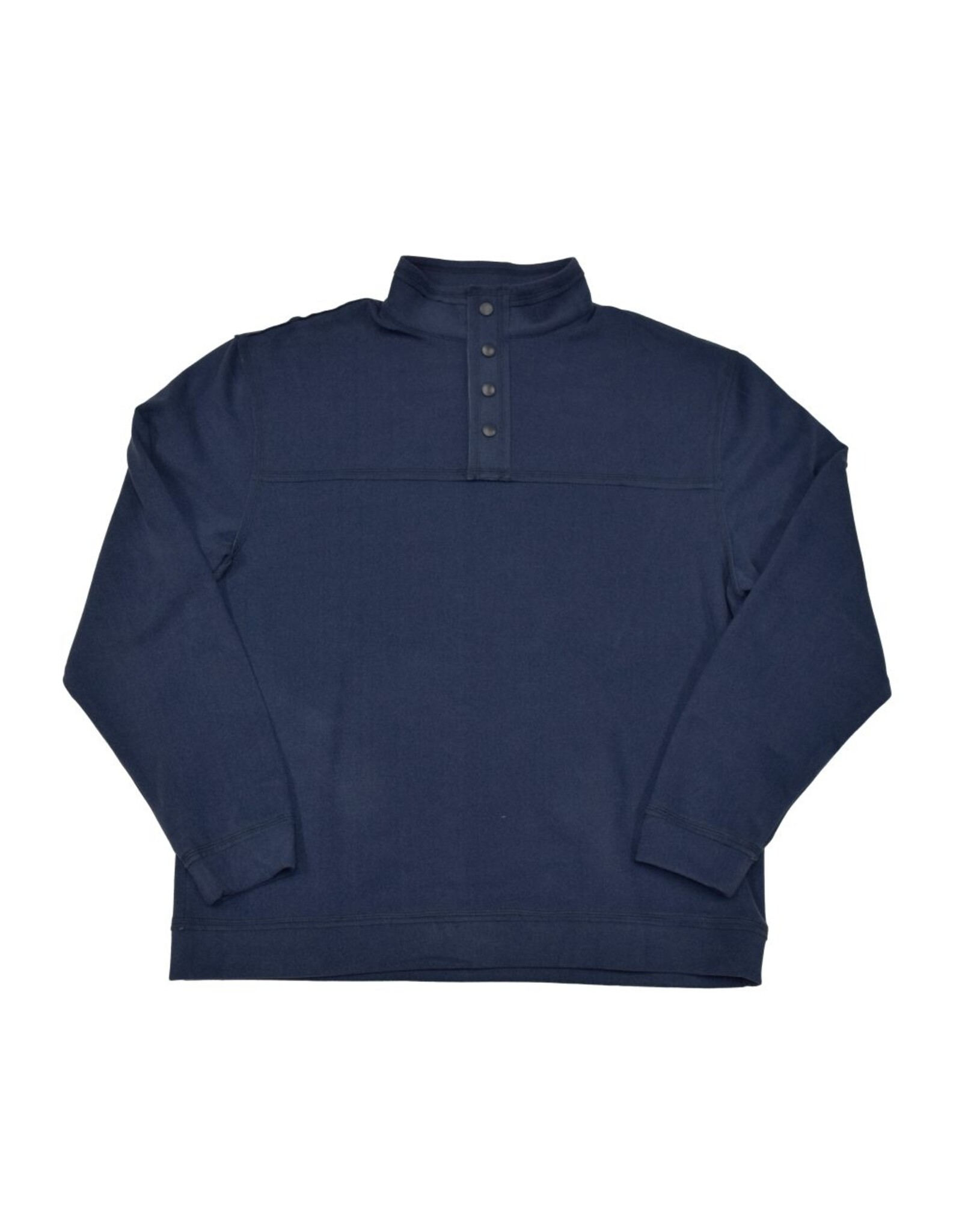 Mens Butter Soft Sueded Snap Mock Pullover