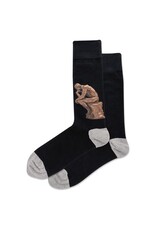 HOTSOX The Thinker Mens Crew Sock Black HOTSOX The Thinker Mens Crew Sock Black