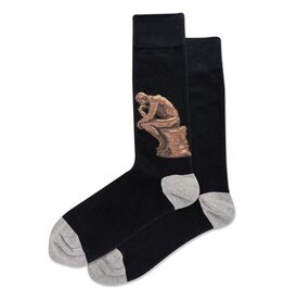The Thinker Mens Crew Sock Black