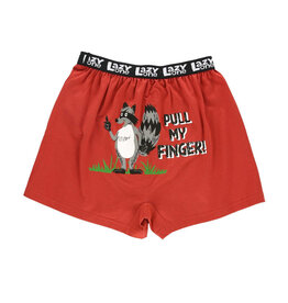 Boxer Pull My Finger Red