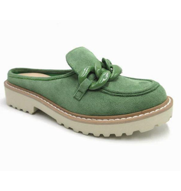 Cora Suede Loafer with Chain