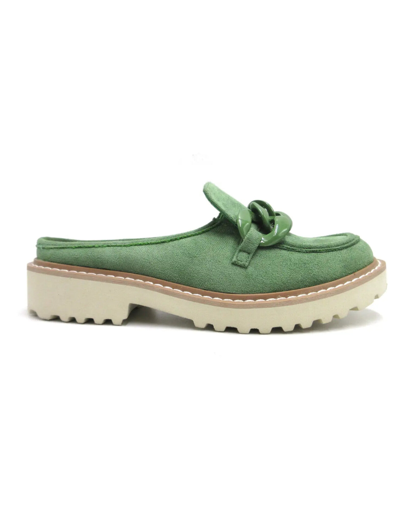 Cora Suede Loafer with Chain