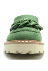 Cora Suede Loafer with Chain