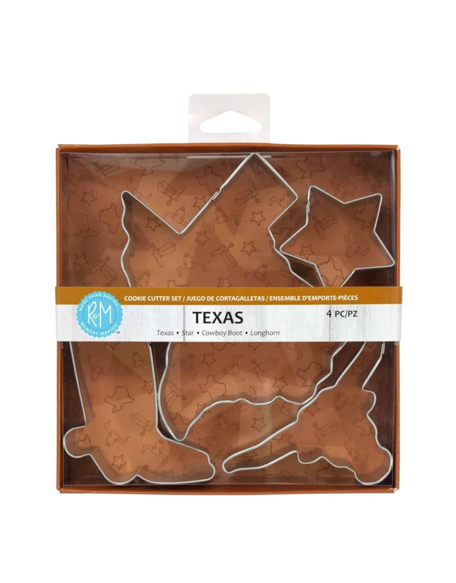 Texas State 4 PC Cookie Cutter Set