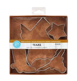 Texas State 4 PC Cookie Cutter Set Texas State 4 PC Cookie Cutter Set