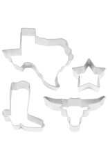 Texas State 4 PC Cookie Cutter Set