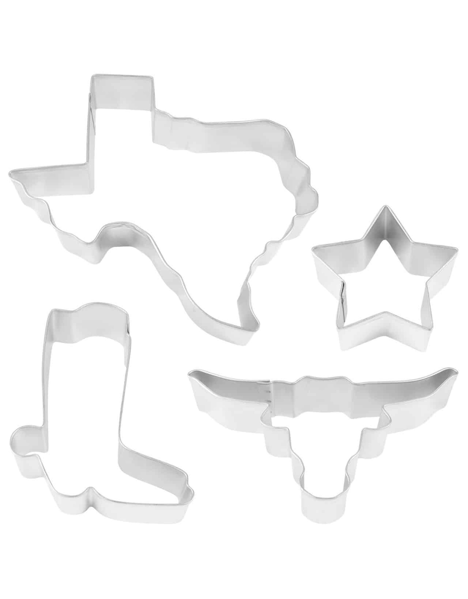 Texas State 4 PC Cookie Cutter Set