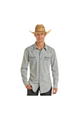 Rock & Roll Denim Men's 2 Pocket Light Denim Solid Snap