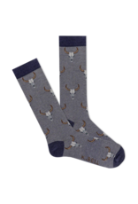 K.Bell Cattle Skulls Mens Crew Socks K.Bell Cattle Skulls Mens Crew Socks