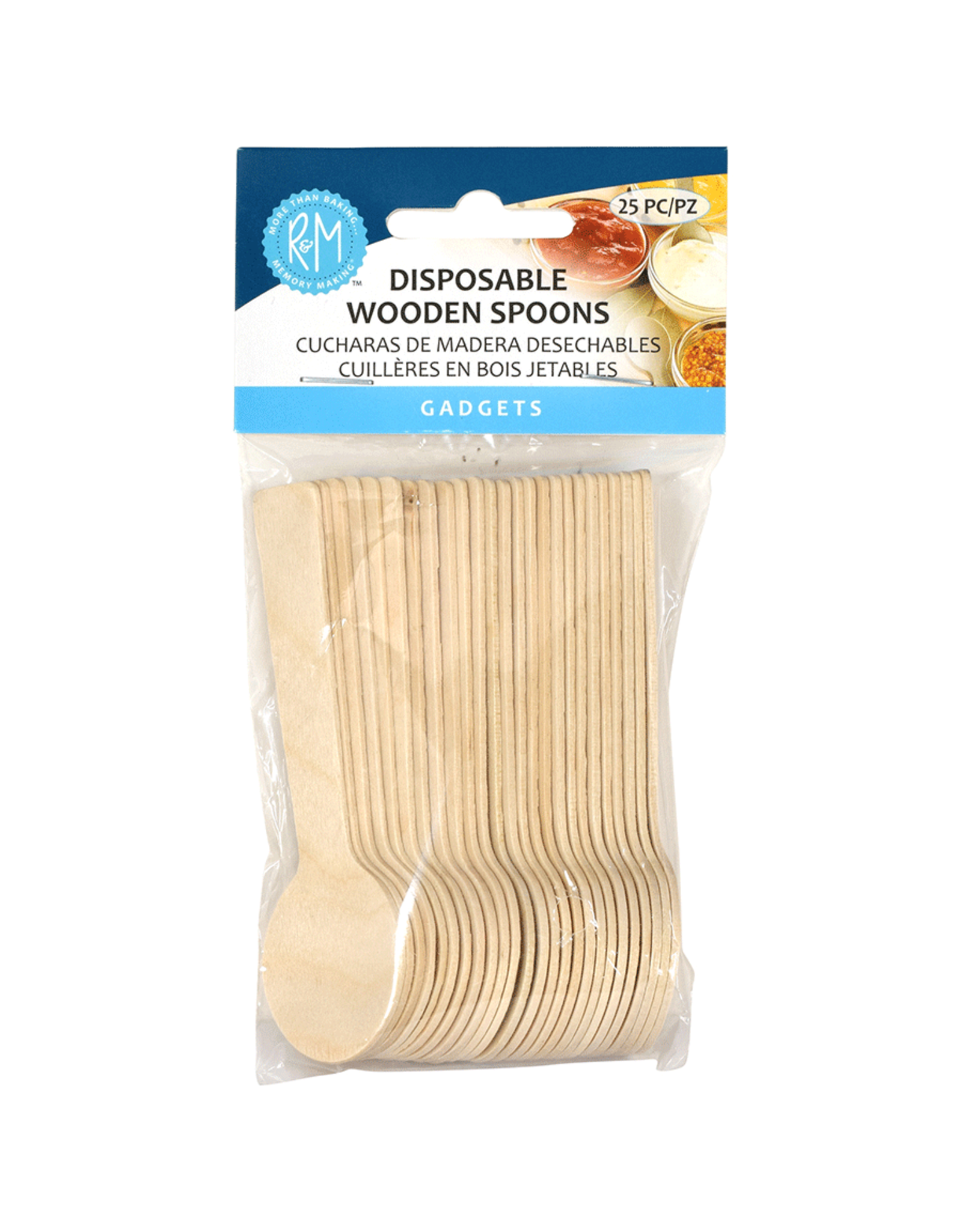 Disposable Wooden Spoons 25PK