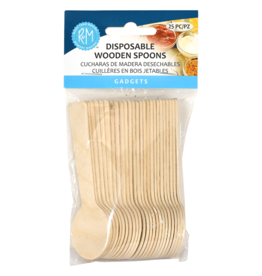 Disposable Wooden Spoons 25PK