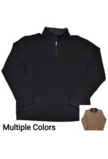 Mens 1/4 Zip Pullover Double Brushed Interlock