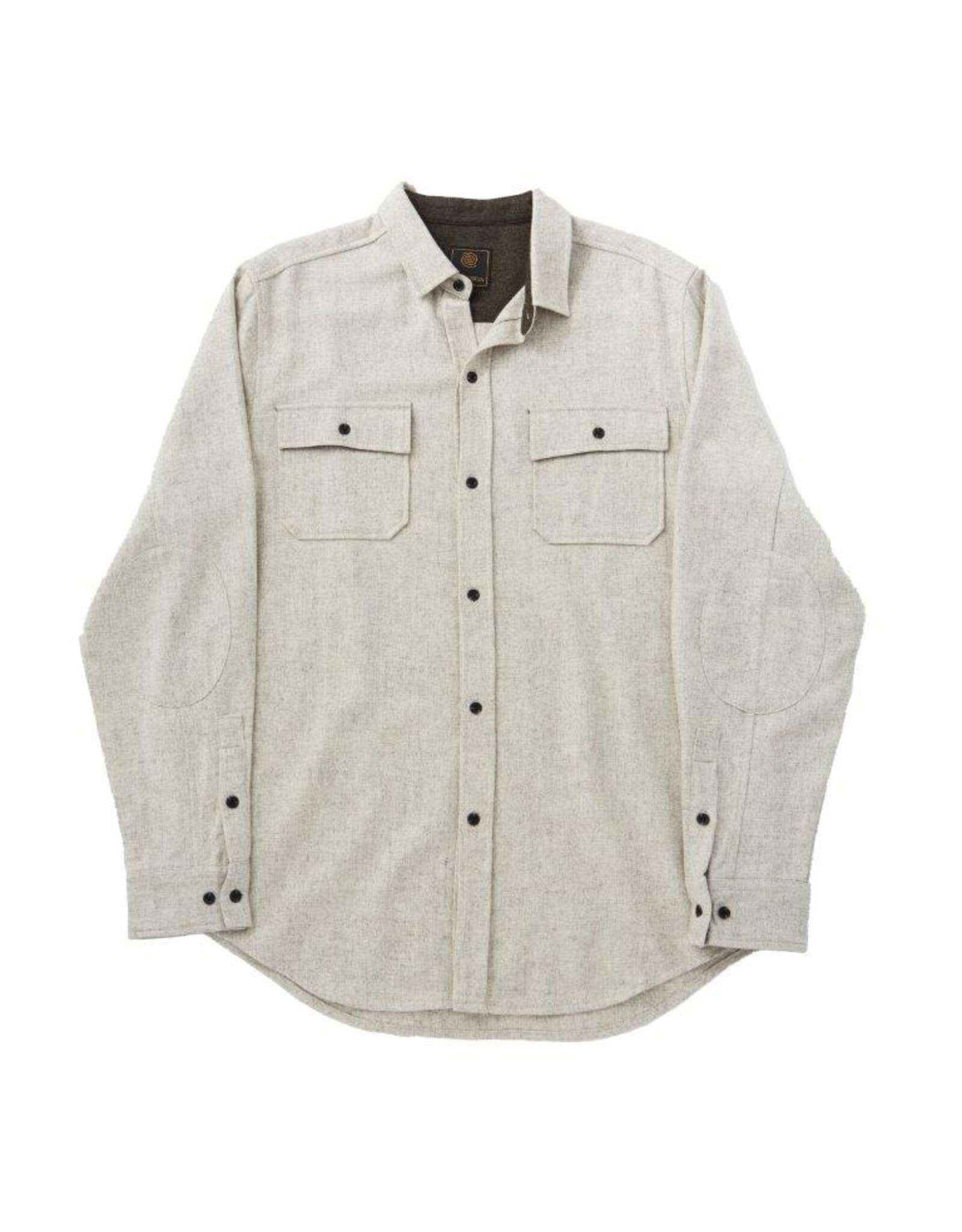 Mens Two Pocket Long Wool Blend Shirt