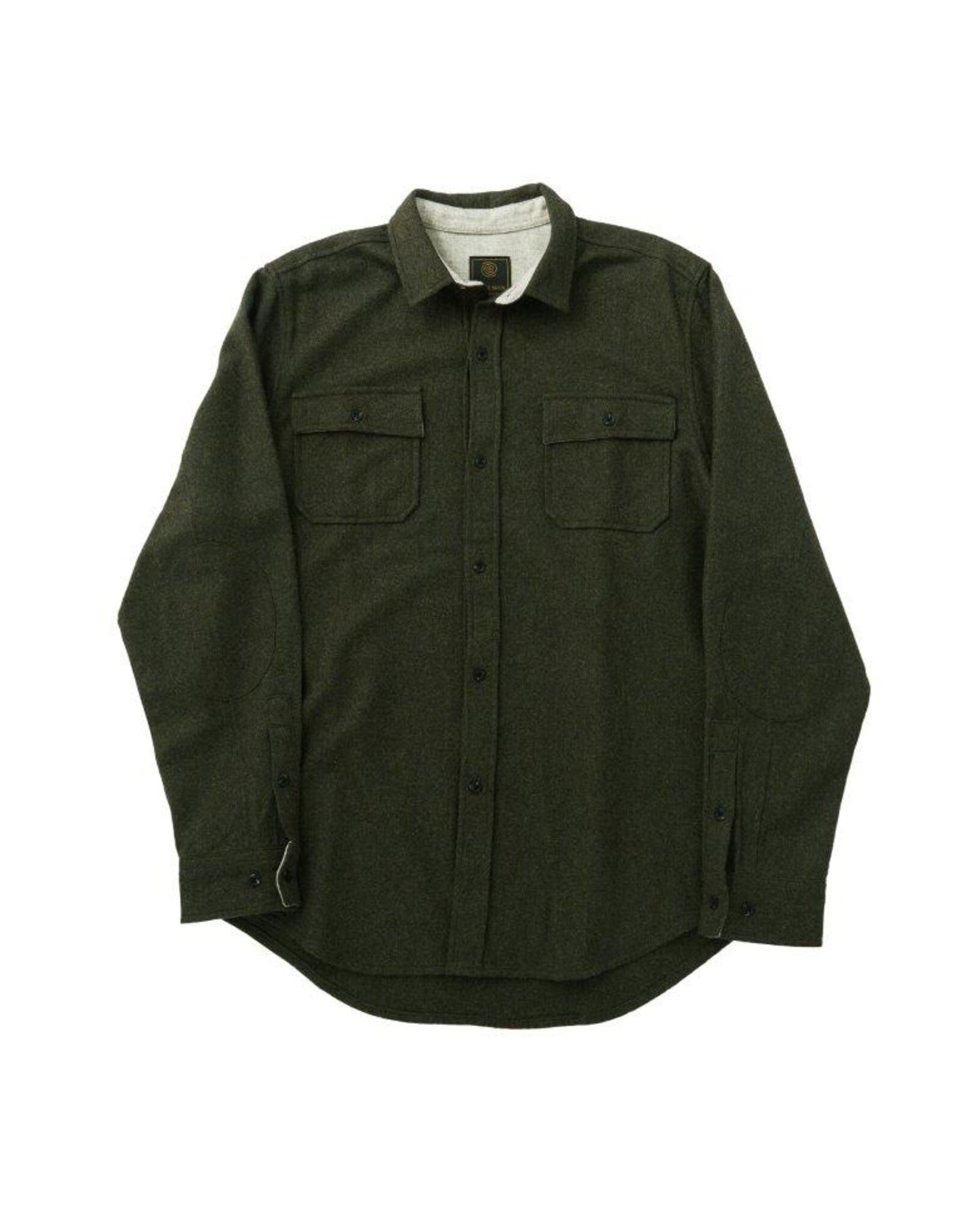 Mens Two Pocket Long Wool Blend Shirt