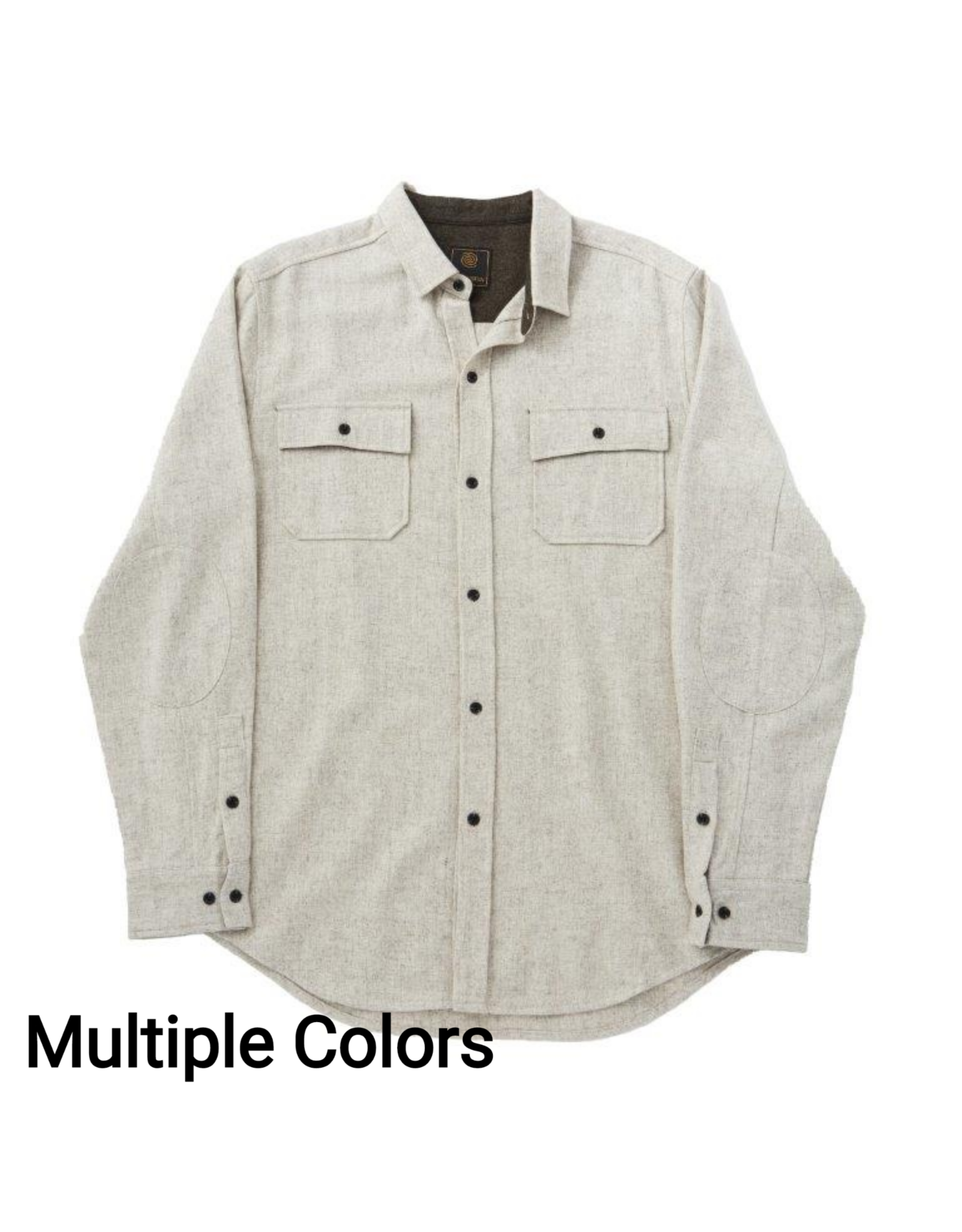 Mens Two Pocket Long Wool Blend Shirt