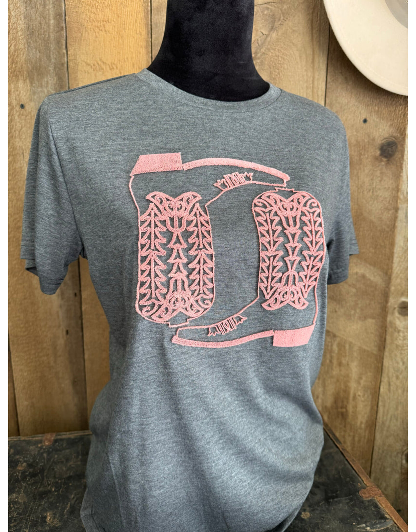 Boot Stitch 3D Embroidered Top