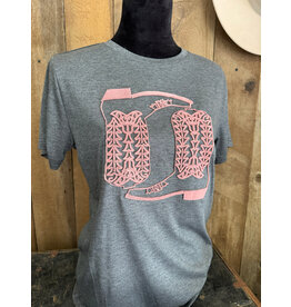 Boot Stitch 3D Embroidered Top