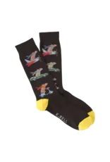 K.Bell Traveling Dogs Mens Crew Sock