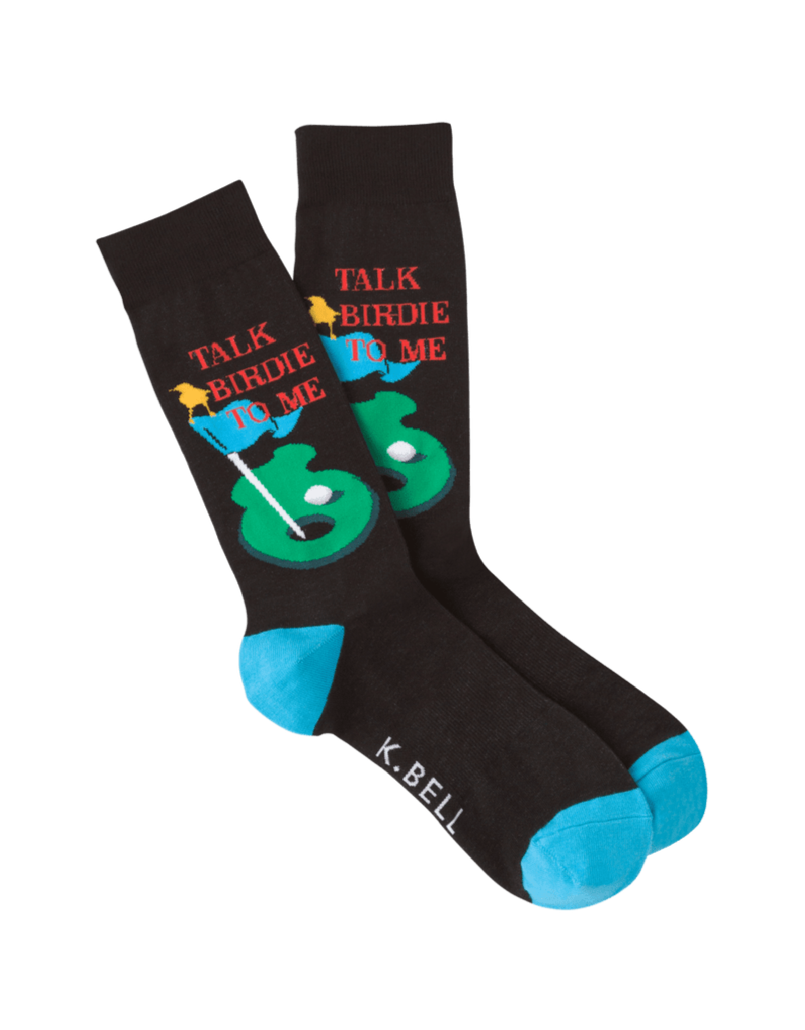 K.Bell Talk Birdie To Me Mens Crew Sock