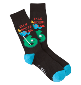 K.Bell Talk Birdie To Me Mens Crew Sock