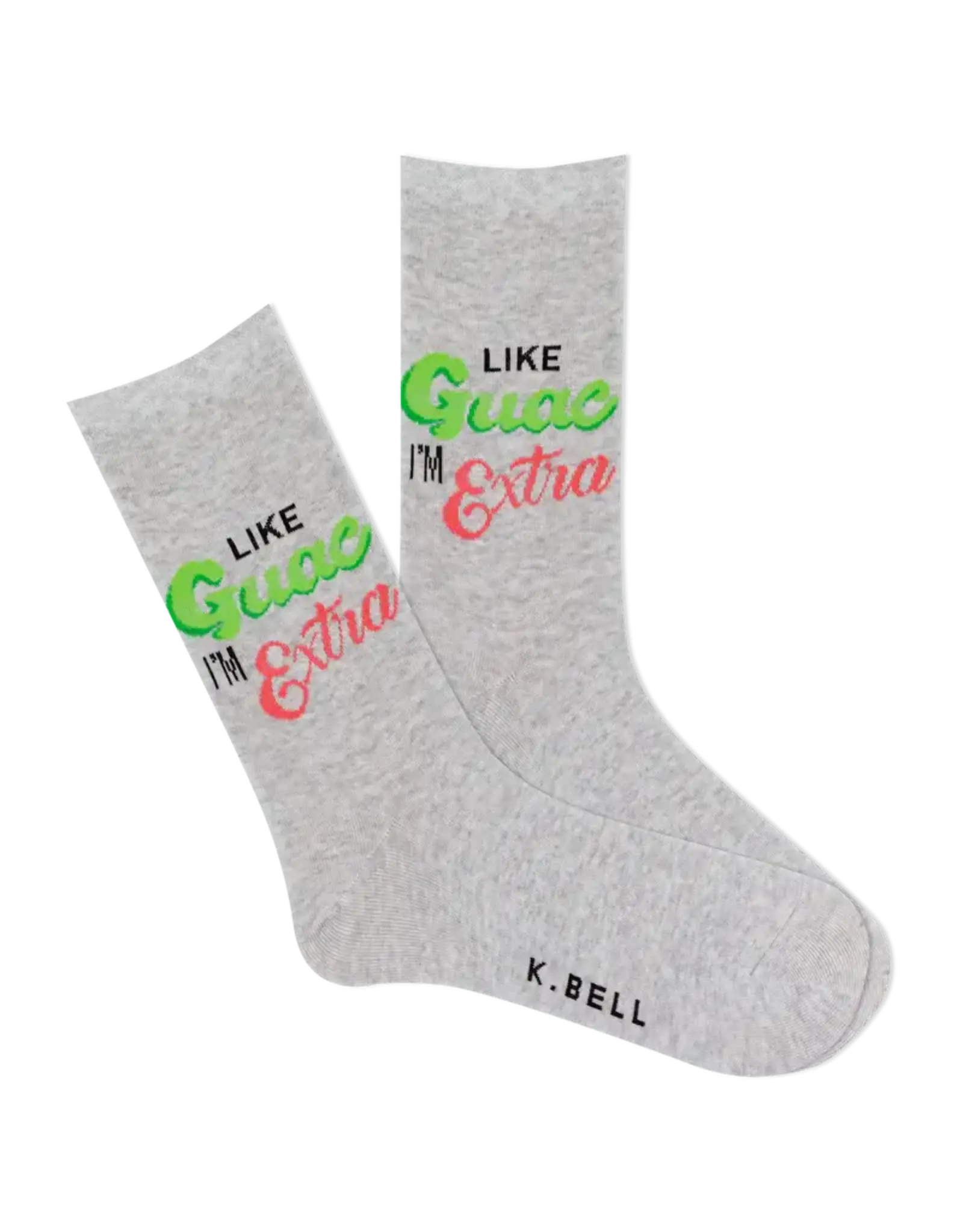 K.Bell Like Guac I'm Extra Womens Crew Sock