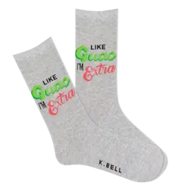 K.Bell Like Guac I'm Extra Womens Crew Sock