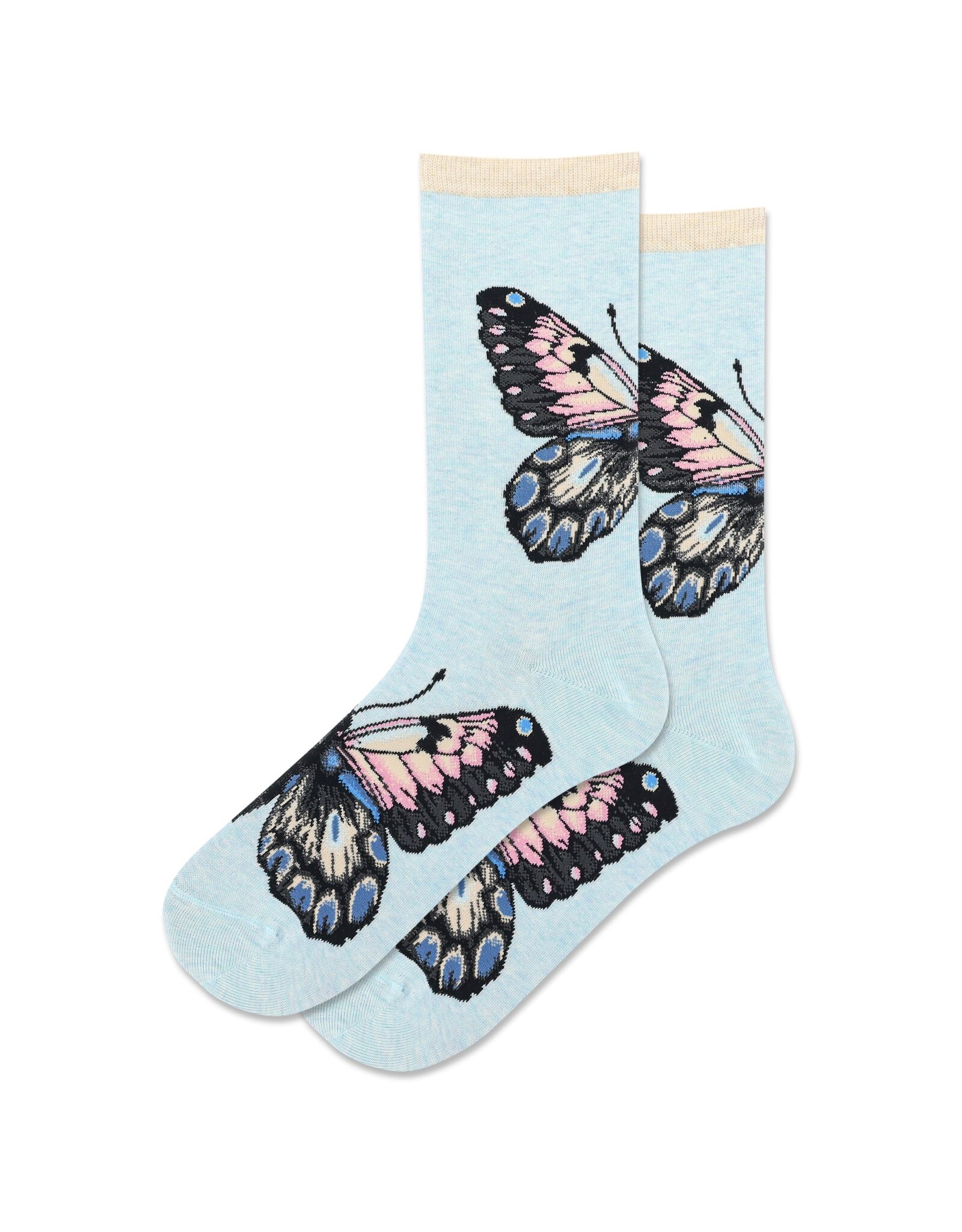 HOTSOX Butterfly Womens Crew Sock