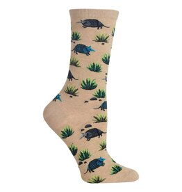 Armadillo Cacti Womens Crew Socks