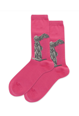 HOTSOX Winged Victory Of Samothrace Womens Socks Pink HOTSOX Winged Victory Of Samothrace Womens Socks Pink