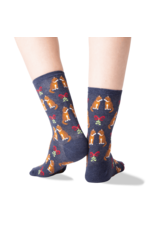 HOTSOX Cat Mistletoe Womens Crew Socks